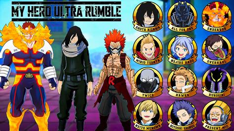 my hero leaks|My Hero Ultra Rumble Database